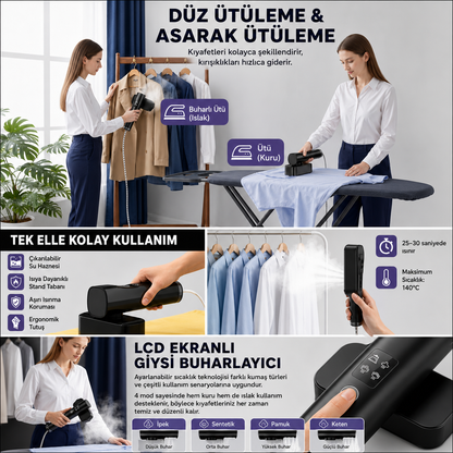 Pressiva - Steamer PRO - 1  El Ütüsü